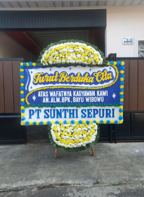 Papan Bunga Duka di Kelor